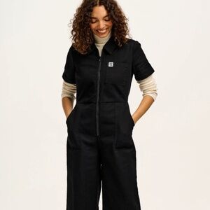 LUCY & YAK Black Ragan Jumpsuit Size US 12 Petite -- UK 16 Petite NWT
